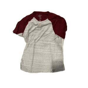 American Eagle Active Flex 1/4 Button Tee Shirt Mens M